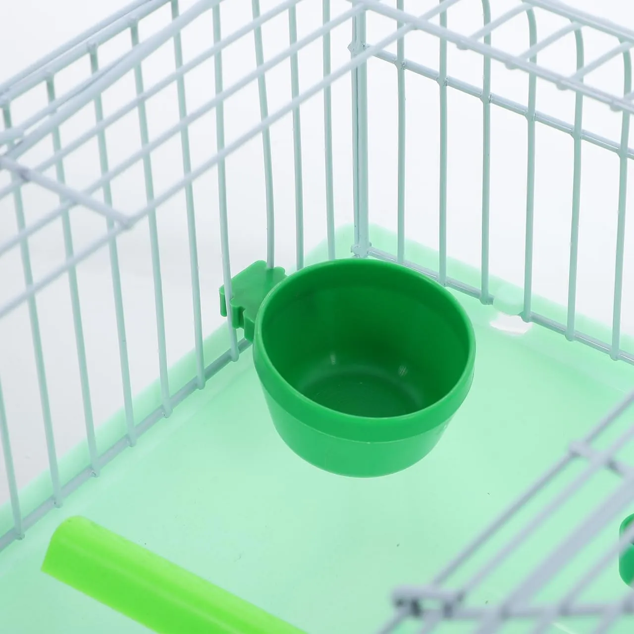 Vanzack Portable Parrot & Bird Carrier - Travel Cage for Parakeets, Cockatiels & Small Birds - Abs Light Green