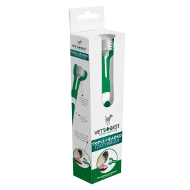 Vets Best - Advanced Triple-Head Toothbrush