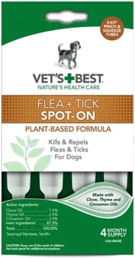 Vet's Best Flea   Tick Spot-On Dropper