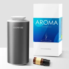 Waterless Diffuser for Essential Oil, Battery Operated Nebulizer Rechargeable Mini Scent Diffusers for Home Cars Room Office 3 Timers & 3 Mist Levels