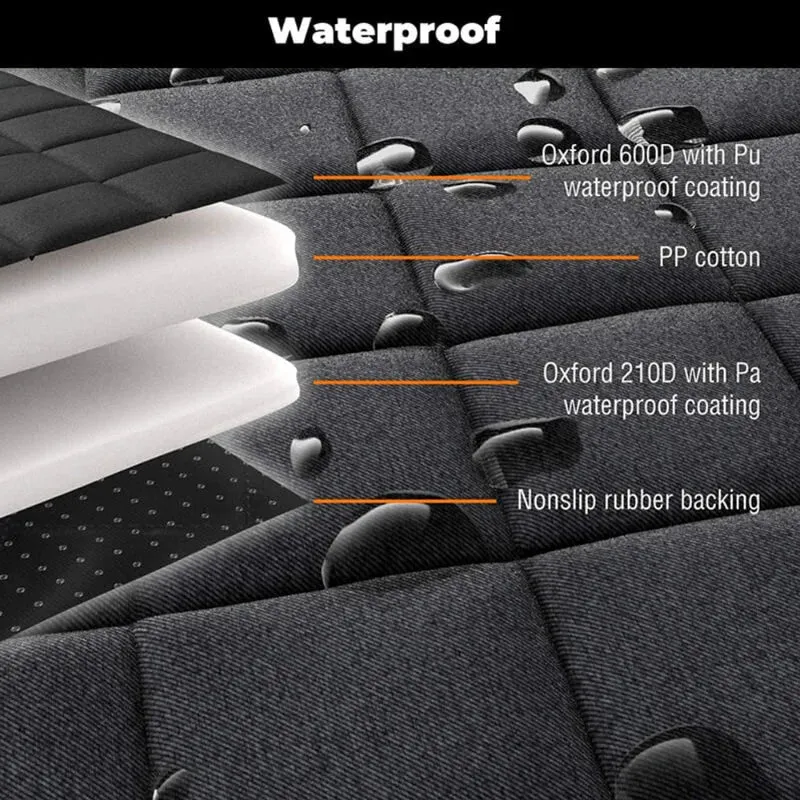 Waterproof Double Seat Pet Car Cover