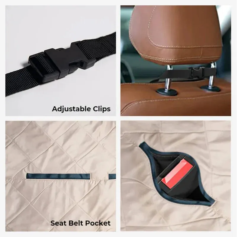 Waterproof Double Seat Pet Car Cover