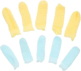 YARNOW Dog Toothbrush Set 10pcs Finger Toothbrushes for Dogs and Cats Gentle Care Tartar Control